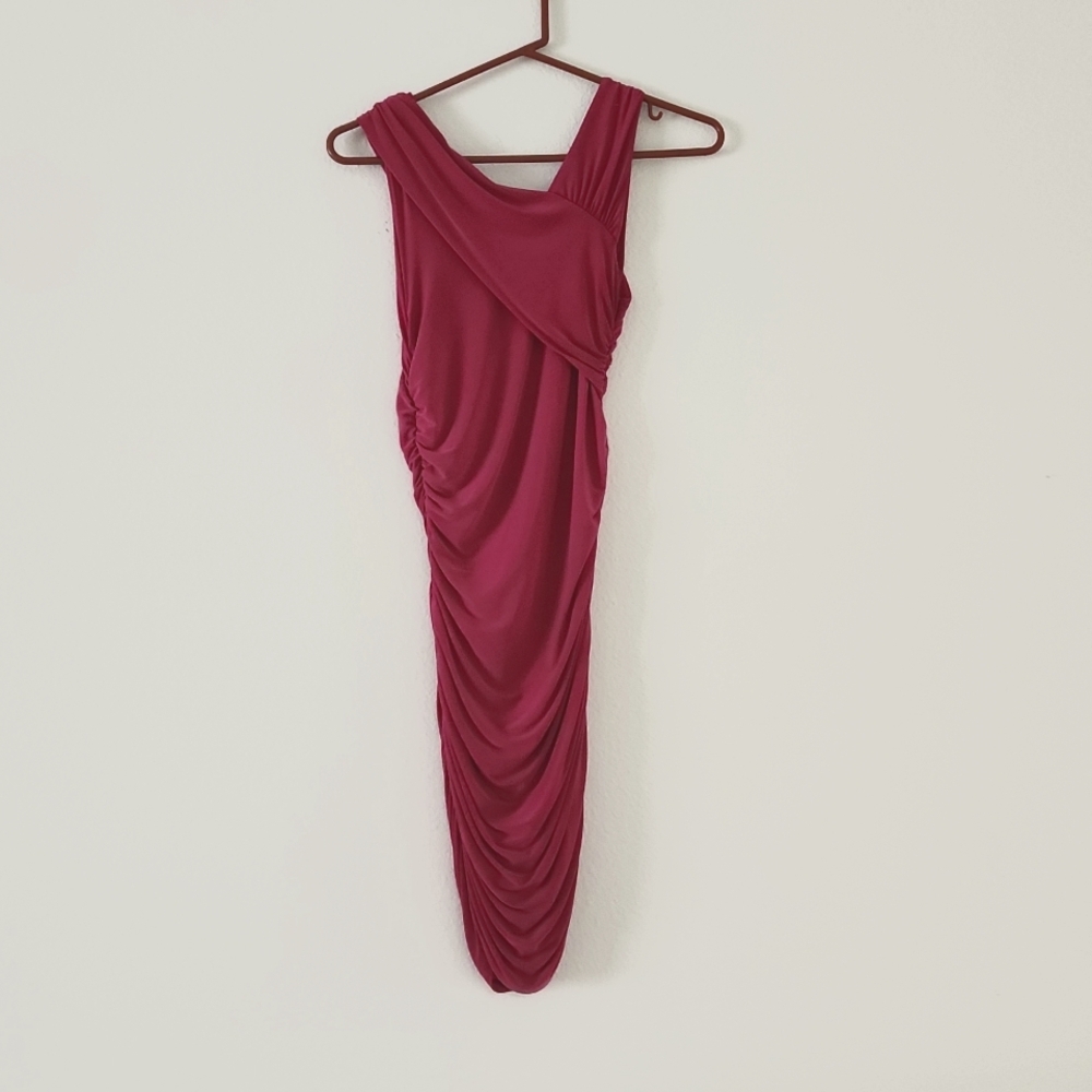 Polaris Sexy Hott Pink Mini Pencil Dress Size S